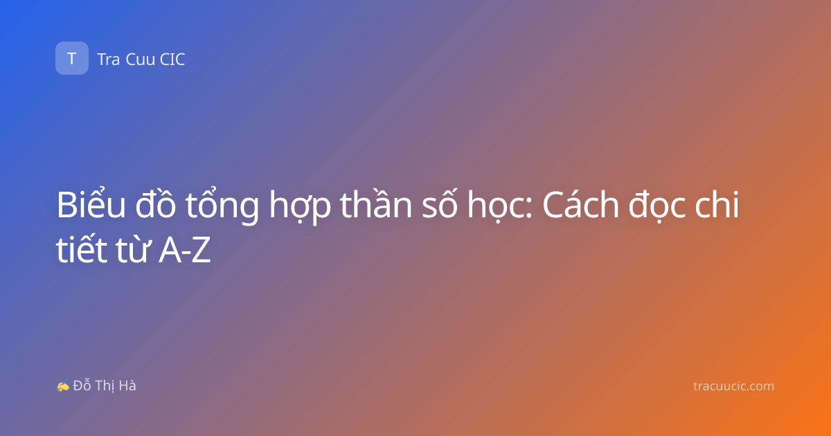 Biểu đồ tổng hợp thần số học: Cách đọc chi tiết từ A-Z